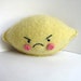 Angry Lemon Foo - Recycled Cashmere Plush Toy