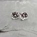 TINY FLOWERS Sterling Silver Post Earrings 925