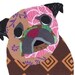 10 Pug Collage Note cards - 2 Designs - A56 A67