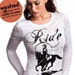 SALE Western riding horse shirt - fitted women's burnout - XL(8-10) - US shipping only