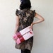 The XL Clutch in Italian Leather and Linen or Canvas - 15 Inch Wide Indie Patchwork Series - NEW - Made to Order
