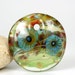 Lampwork glass bead handmade pendant by Lori Lochner "Water Garden"