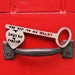 The Key To My Heart Locks You In...... Walnut Lasercut Key