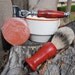 Shave Brush and Razor - Redheart Silvertip Badger Hair Shave Set