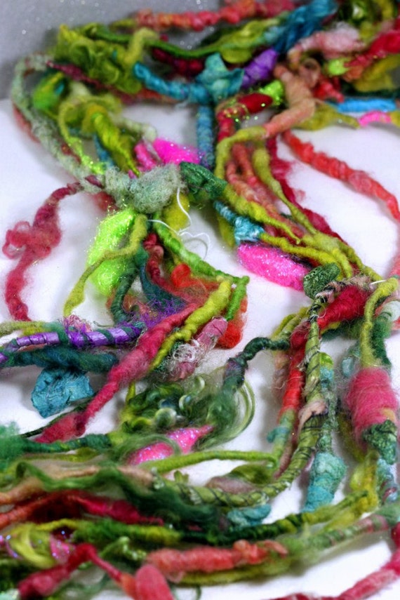 Items similar to Handspun Art YarnRose Garden Signature Jazzturtle