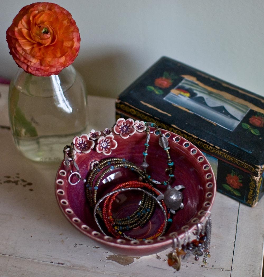 Earring holder jewelry dish Earring bowl Jewelry Bowl