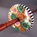 Millefiori Polymer Clay - Top / High Whorl Drop Spindle