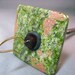 SQUARE UNAKITE - Top \/ high whorl drop spindle - Gold filled hook