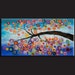 Original ABSTRACT Fancy Tree Contemporary HUGE painting 48x24x1