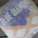 Vintage Feedsack Pillow Cover - Blue Diamond Feeds - Aberdeen South Dakota - Grain Sack Pillow