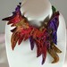 Pyrolatria - Embroidered Silk Necklace
