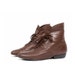 size 9 vintage brown leather CUFF ankle boots 40
