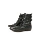 size 8.5 black leather lace up boots 39