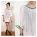 vintage neon COLOR BLOCK swimsuit coverup