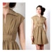 vintage khaki dress xs