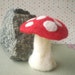Fantasy Red Toadstool - Felted
