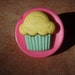 Retro Collection- Pink Cupcake Pin or Brooch