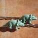 TRICKY TRICERATOPS Green Dinosaur Hair Bobby Pins - - Gift Packaged