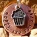 The Molly - Unique Handstamped Pet ID Tag Silver Cupcake Dog Tag