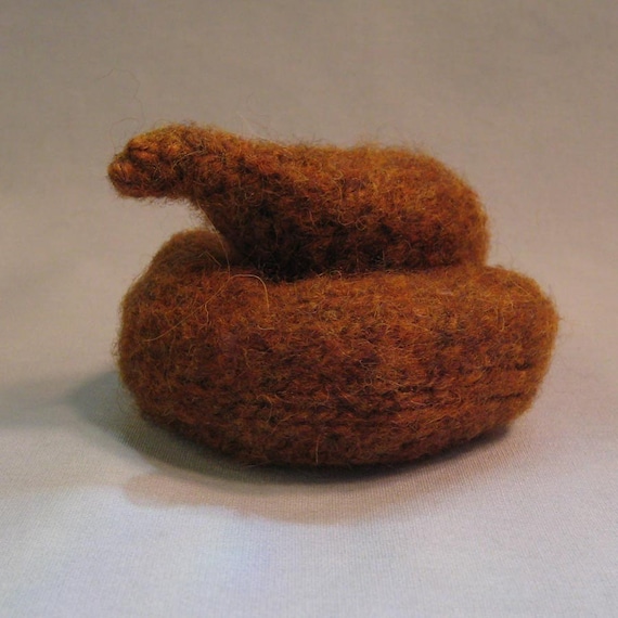 Knitted Poop Light Brown