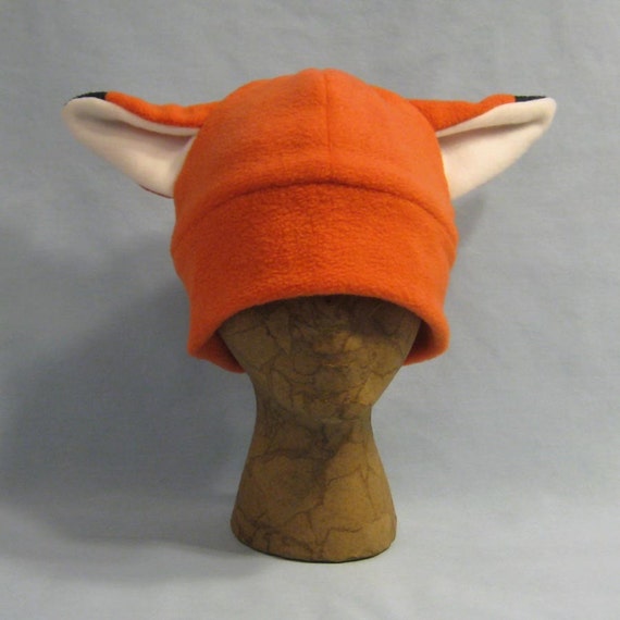 fuzzy orange hat