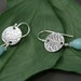 Singing in the Rain - Fine Silver and Amazonite Earrings