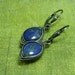 Wire Woven Lapis Earrings