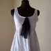 Bohemian Camisole Tattered Moonlight Noir Jersey French Paris Inspired Office Fashion Tie Travel Friendly Simple Upcycled