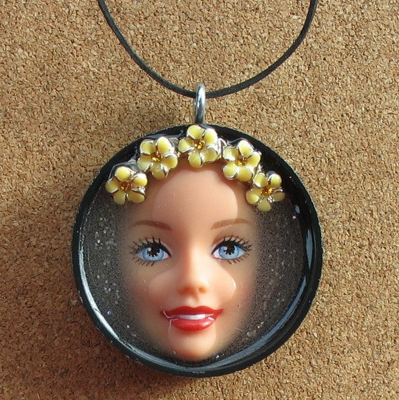 Upcycled Barbie Doll Pendant - Maui Girl - il_570xN.204398899