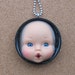 Upcycled Baby Doll Face Pendant - Age of Innocence