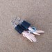 Upcycled Barbie Doll Hand Earrings - New Mom