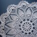 RESERVED Crocheted Doily, Large, Handmade, Beige Ecru, Home Decor