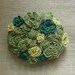 Folk Art, Art Object, Crochet Lace Stone, Original, Handmade, Moss, Home Decor, Collectible, Nature, Woodland, Green, Gray