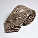 Faux Bois Necktie - Woodgrain Coffee Brown Mens Tie
