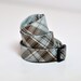 Freestyle Bow Tie for Men Blue and Brown Tartan Plaid