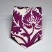 Eggplant Necktie for Boys or Men Floral Tie