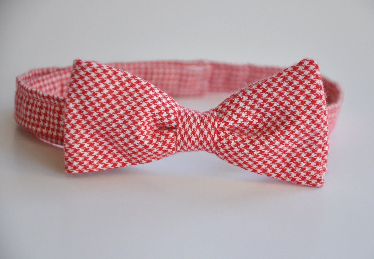 Boys Bowtie Boys Bow tie Bowtie Bow Tie Red Houndstooth