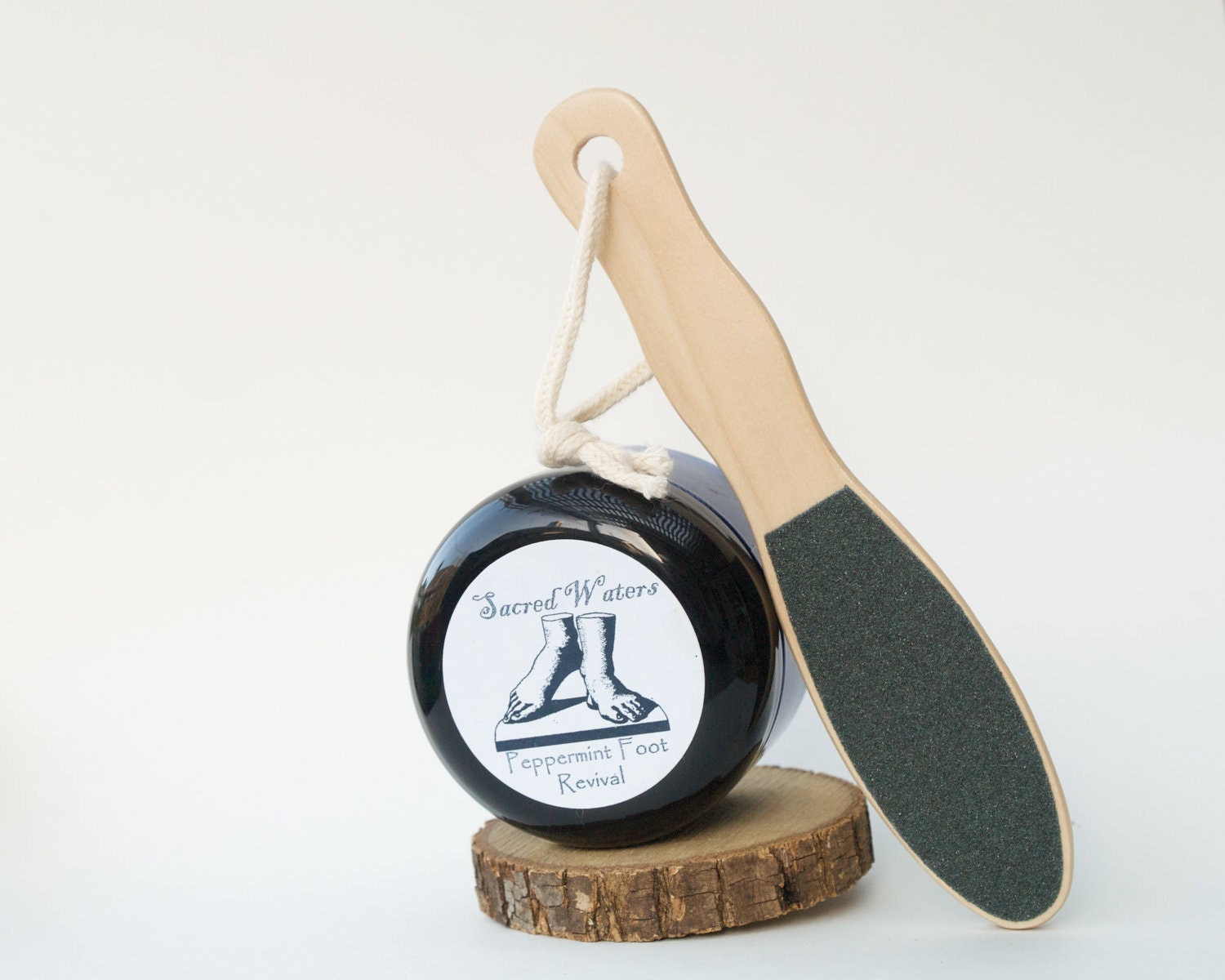 Organic Peppermint Foot Scrub Spa Set stimulate exfoliate