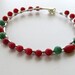 Coral and Howlite Wire-wrapped Silver Bracelet