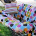 Shopping Cart Cover - Boutique shopping cart cover for Girl - Mod dots with Stripes and floral bottom