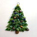 Fused Glass Christmas Ornament (Christmas Tree)