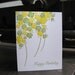 happy birthday roses, letterpress card