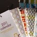 Mid-Century Modern 2011 letterpress wall calendar