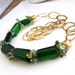 Forest Green with Envy Necklace - Green Quartz, Vermeil and Gemstone