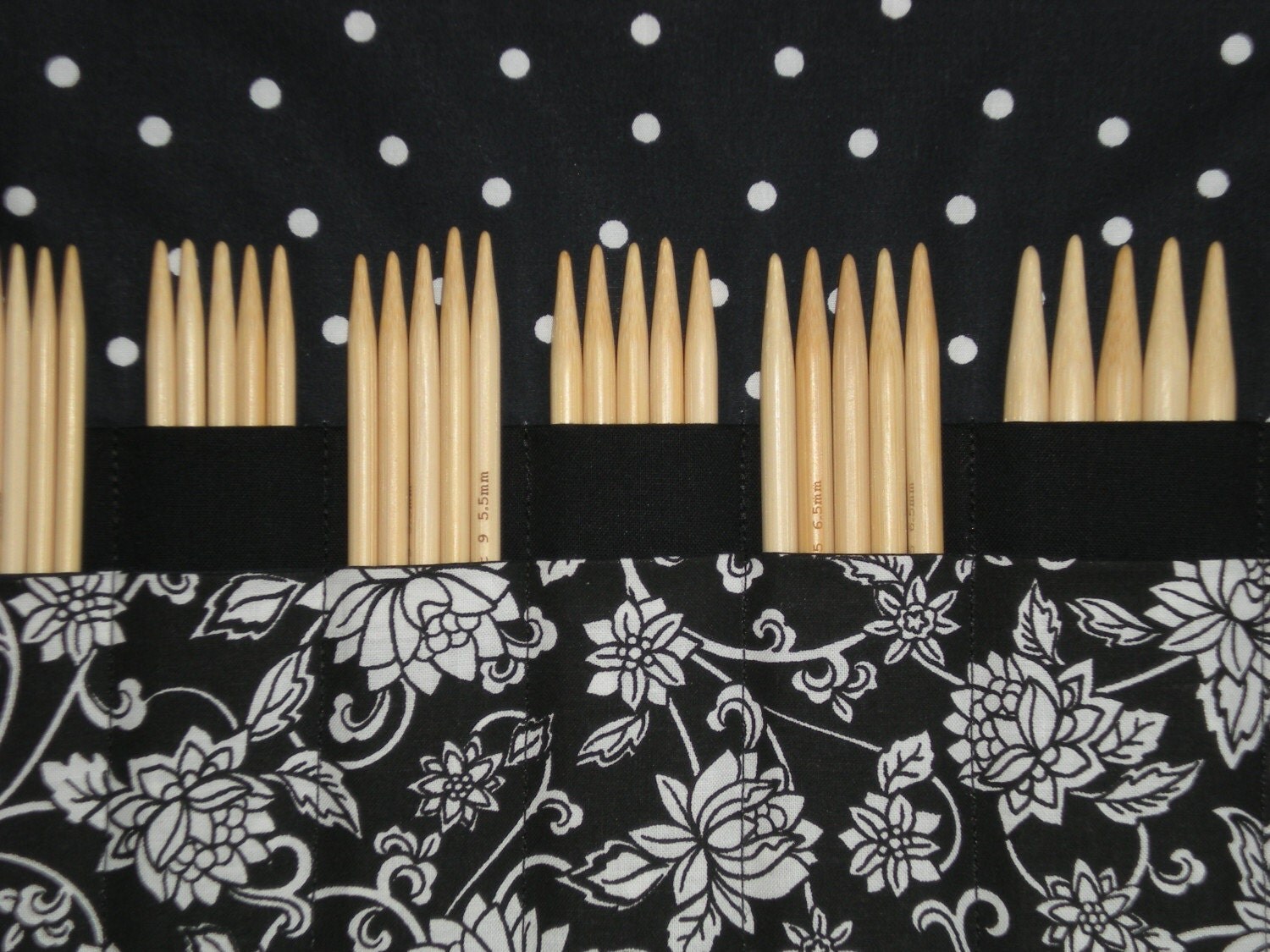 double pointed knitting needle case organizer 28 pockets