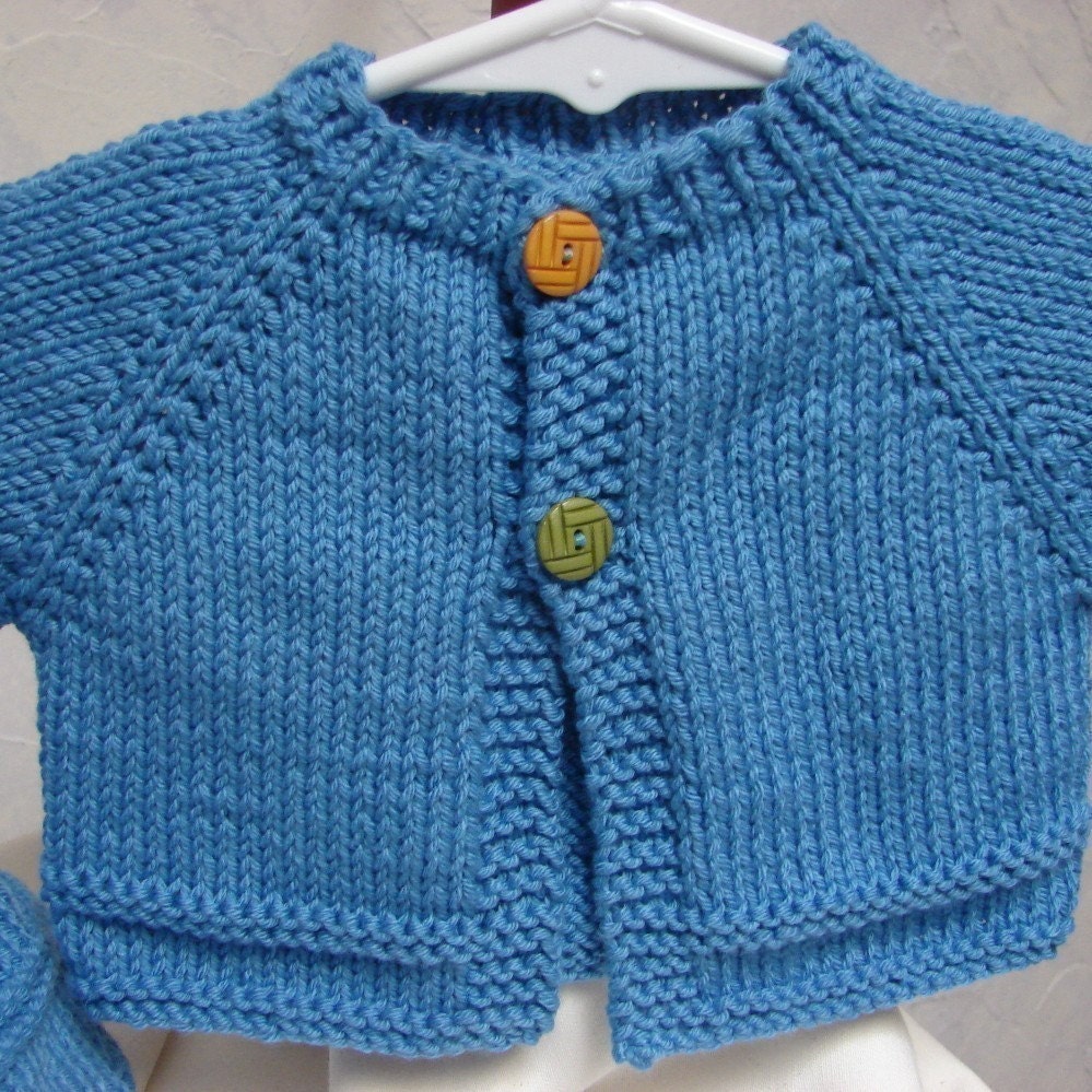 Pattern Teeny Tiny Baby Sweater and Hat Pattern