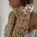 Oatmeal Drop Stitch Scarf