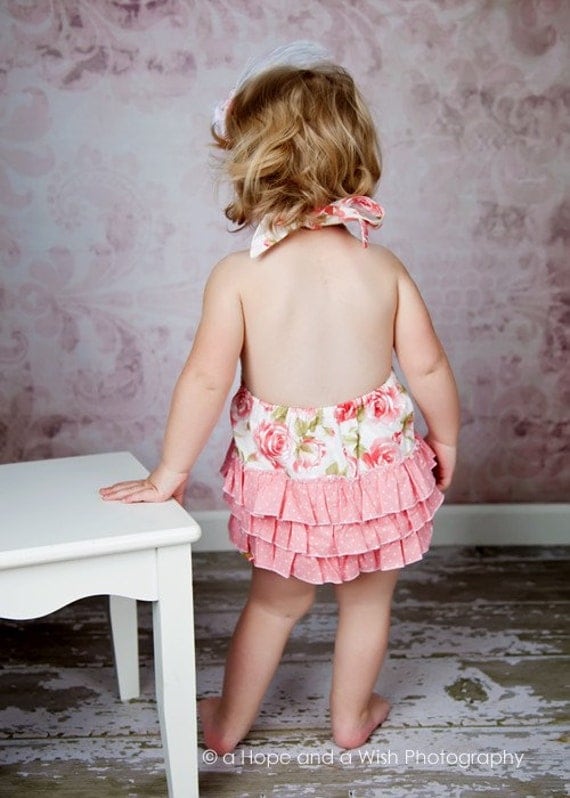 tutorial romper sewing Pattern Ruffled Romper Toddlers 6 2 Sunsuit years Girls