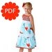 How to Make a Flouncy Tiered Jumper Dress or Sundress PDF Pattern and Instructions