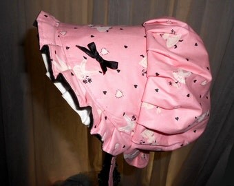 Sunbonnet Pink preschool Sunday Bonnet - Austrian Children - LIMITED